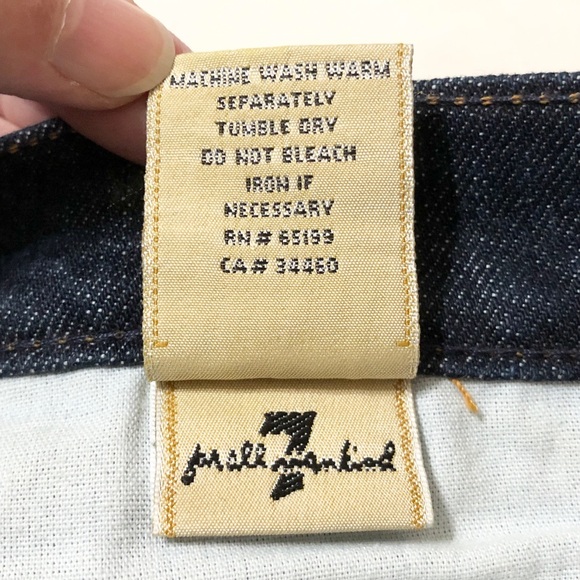 7FAM Women’s Distressed Dark Wash Premium Stretch Denim Lowrise Bootcut Jeans 30 - Picture 16 of 16